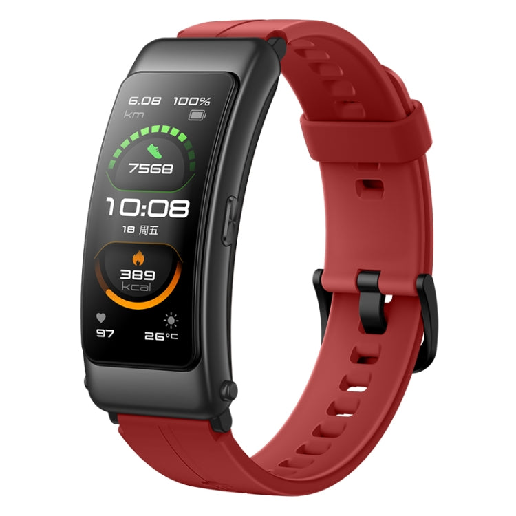 Original Huawei Band B6 FDS-B19 1.53 inch AMOLED Screen IP57 Waterproof Smart Bluetooth Earphone Wristband Bracelet, Sport Version, Support Heart Rate Monitor / Information Reminder / Sleep Monitor (Coral Red) - Wearable Devices by Huawei | Online Shopping UK | buy2fix