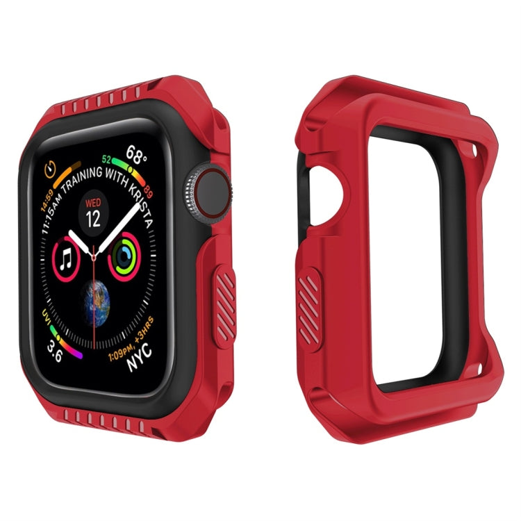 Smart Watch Shockproof Two Color Protective Case for Apple Watch Series 3 42mm(Red Black) - Watch Cases by buy2fix | Online Shopping UK | buy2fix