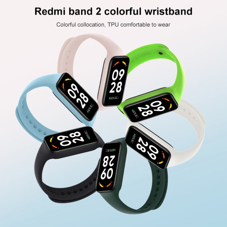 Original For Xiaomi Redmi Band 2 TPU Colorful Watch Band (Green) - Watch Bands by Xiaomi | Online Shopping UK | buy2fix