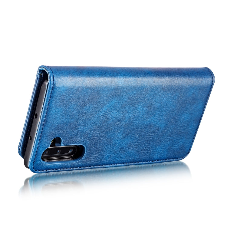 DG.MING Crazy Horse Texture Flip Detachable Magnetic Leather Case with Holder & Card Slots & Wallet for Samsung Galaxy Note 10(Blue) - Galaxy Phone Cases by DG.MING | Online Shopping UK | buy2fix