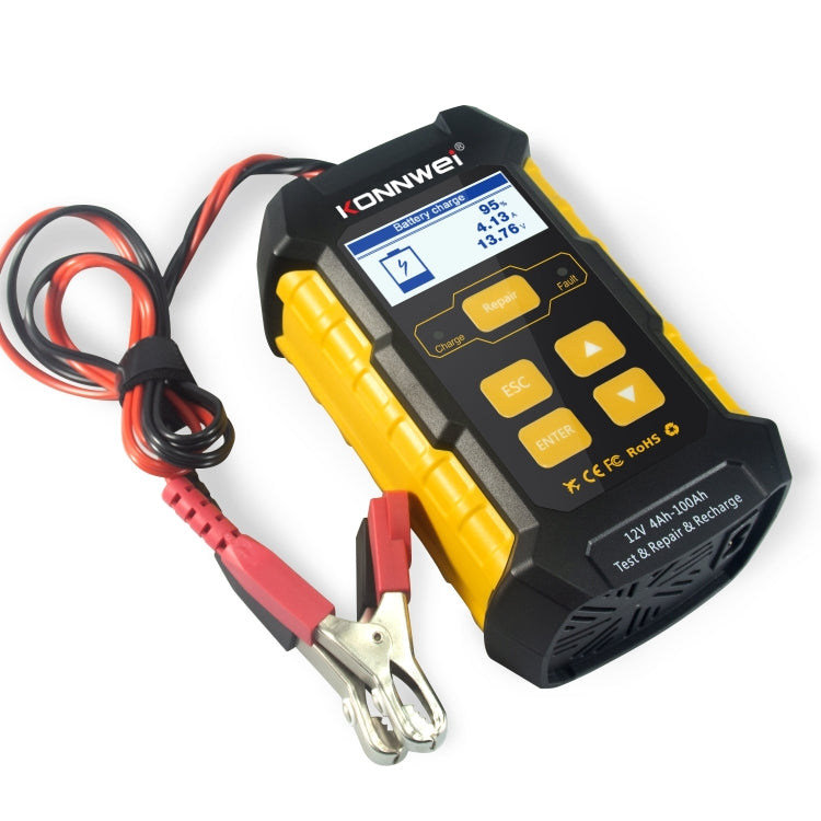 KONNWEI KW510 3 in 1 Car Battery Tester / Charger / Repairer, Support 8 Languages(US Plug) - Code Readers & Scan Tools by KONNWEI | Online Shopping UK | buy2fix