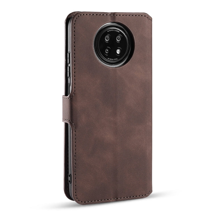 For Xiaomi Redmi Note 9 5G DG.MING Retro Oil Side Horizontal Flip Leather Case with Holder & Card Slots & Wallet(Coffee) - Xiaomi Cases by DG.MING | Online Shopping UK | buy2fix