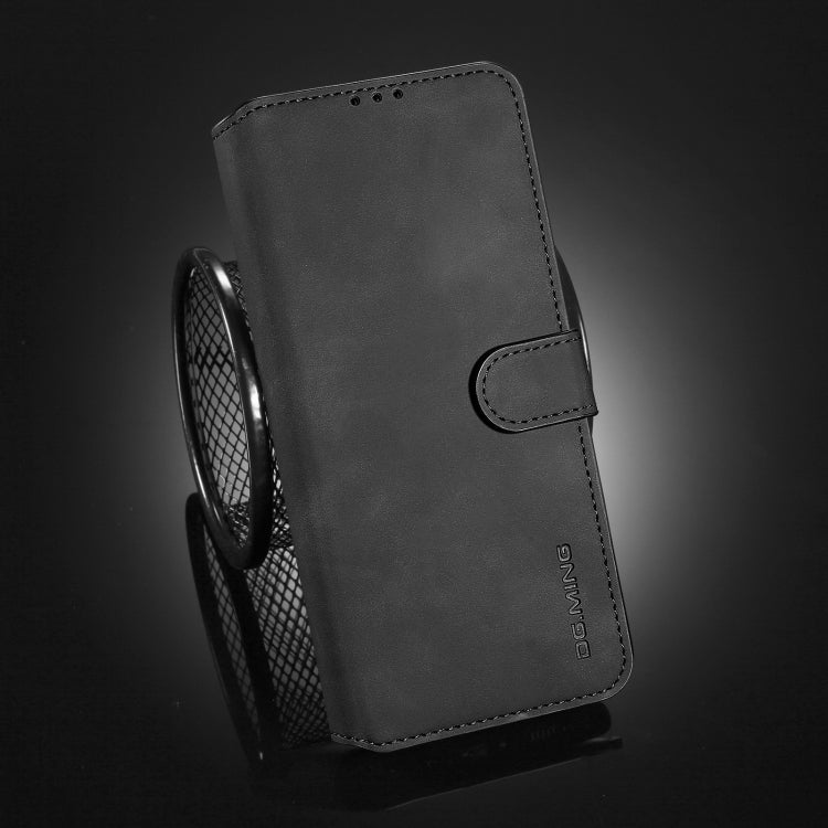 For Xiaomi Redmi Note 9 5G DG.MING Retro Oil Side Horizontal Flip Leather Case with Holder & Card Slots & Wallet(Black) - Xiaomi Cases by DG.MING | Online Shopping UK | buy2fix