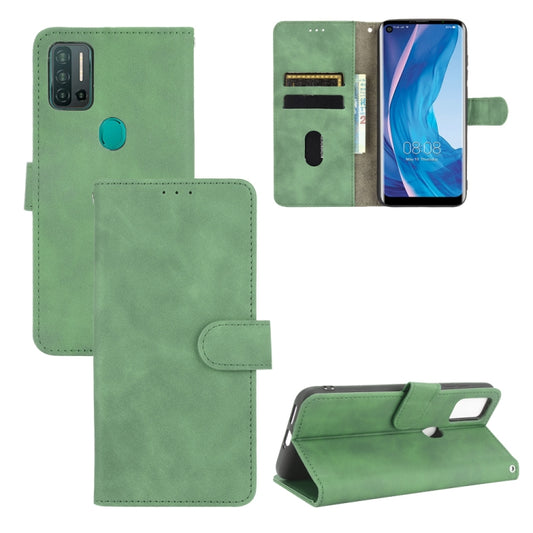 For Ulefone Note 11P Solid Color Skin Feel Magnetic Buckle Horizontal Flip Calf Texture PU Leather Case with Holder & Card Slots & Wallet(Green) - Ulefone Cases by buy2fix | Online Shopping UK | buy2fix