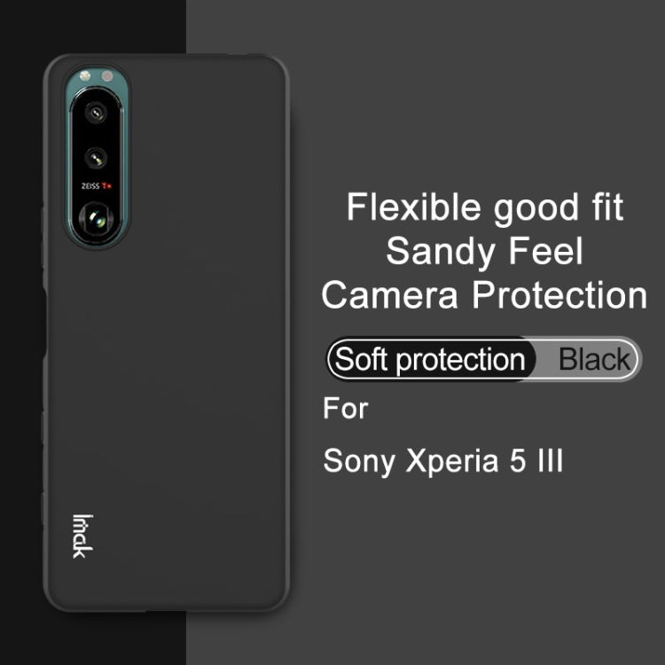For Sony Xperia 5 III IMAK UC-3 Series Shockproof Frosted TPU Protective Case(Black) - Motorola Cases by imak | Online Shopping UK | buy2fix