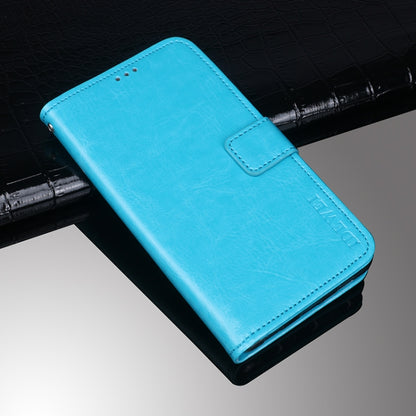 For Doogee X95 / X95 Pro idewei Crazy Horse Texture Horizontal Flip Leather Case with Holder & Card Slots & Wallet(Sky Blue) - More Brand by idewei | Online Shopping UK | buy2fix