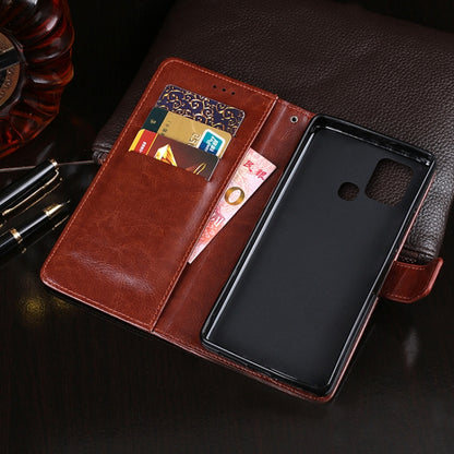 For Infinix Hot 10T idewei Crazy Horse Texture Horizontal Flip Leather Case with Holder & Card Slots & Wallet(Red) - Infinix Cases by idewei | Online Shopping UK | buy2fix