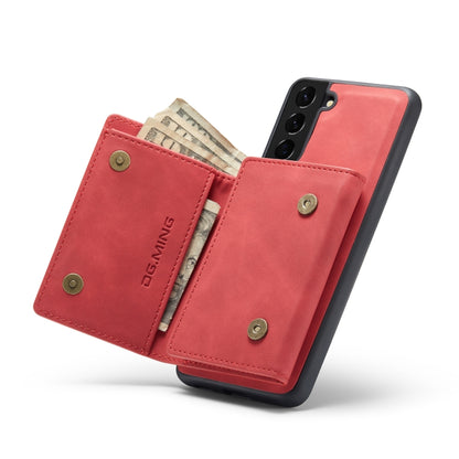 For Samsung Galaxy S21 DG.MING M1 Series 3-Fold Multi Card Wallet  Back Cover Shockproof Case with Holder Function(Red) - Galaxy Phone Cases by DG.MING | Online Shopping UK | buy2fix