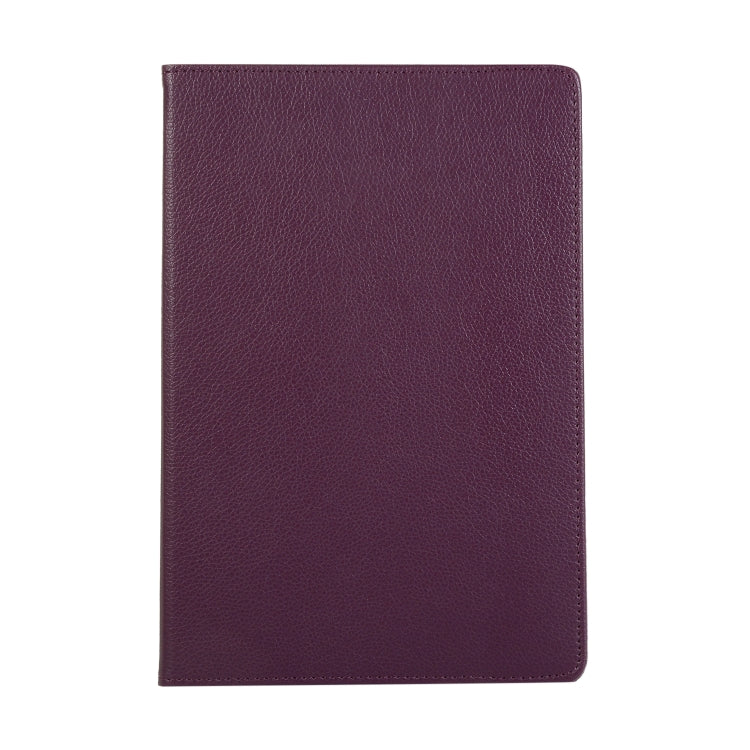 For Samsung Galaxy Tab S7 FE T730 Litchi Texture Horizontal Flip 360 Degrees Rotation Leather Case with Holder(Purple) - Other Galaxy Tab PC by buy2fix | Online Shopping UK | buy2fix