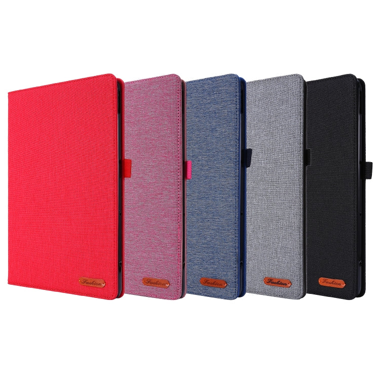 For Huawei MatePad 11 2021 Fabric Texture Horizontal Flip TPU Leather Case with Holder(Red) - Huawei by buy2fix | Online Shopping UK | buy2fix