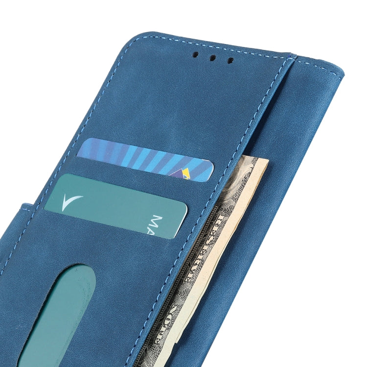 For OnePlus Nord 2 5G KHAZNEH Retro Texture PU + TPU Horizontal Flip Leather Case with Holder & Card Slots & Wallet(Blue) - OnePlus Cases by buy2fix | Online Shopping UK | buy2fix