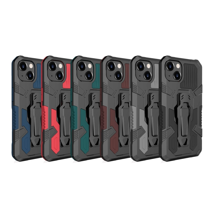 For iPhone 13 Machine Armor Warrior Shockproof PC + TPU Protective Case(Black) - iPhone 13 Cases by buy2fix | Online Shopping UK | buy2fix