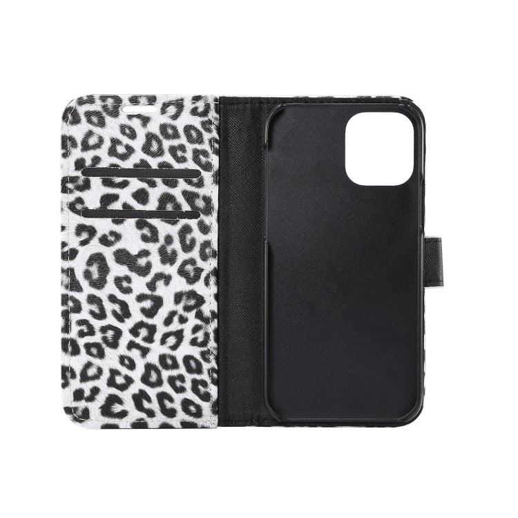 For iPhone 13 Pro Leopard Pattern Horizontal Flip PC + PU Leather Case with Holder & Card Slots & Wallet (White) - iPhone 13 Pro Cases by buy2fix | Online Shopping UK | buy2fix