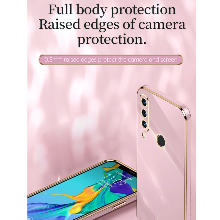 For Huawei P30 Lite XINLI Straight 6D Plating Gold Edge TPU Shockproof Case(Celestial Blue) - Huawei Cases by XINLI | Online Shopping UK | buy2fix