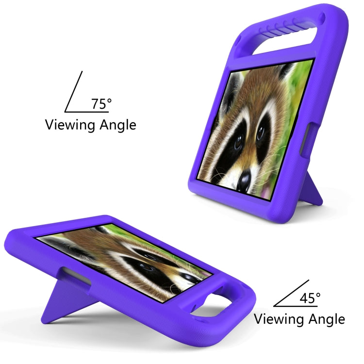 For Xiaomi Mi Pad 4 Plus & Samsung Galaxy Tab A 10.1 2019 SM-T510 / SM-T515 Handle Portable EVA Shockproof Protective Case with Triangle Holder(Purple) - Others by buy2fix | Online Shopping UK | buy2fix