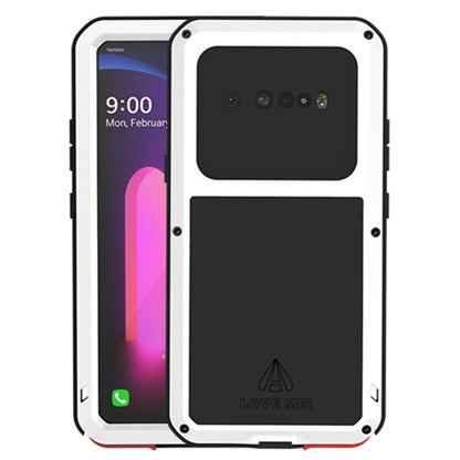 For LG V60 ThinQ 5G LOVE MEI Metal Shockproof Waterproof Dustproof Protective Case with Glass(White) - LG by LOVE MEI | Online Shopping UK | buy2fix