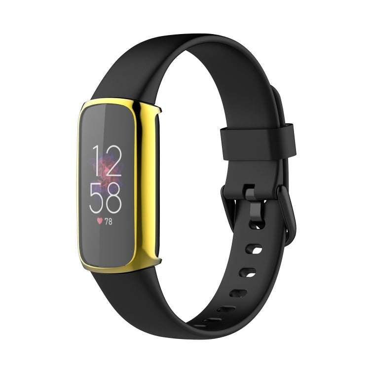 For Fitbit Luxe Full Coverage TPU Electroplating Protective Case Cover(Gold) - Watch Cases by buy2fix | Online Shopping UK | buy2fix