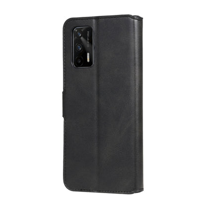 Classic Calf Texture PU + TPU Horizontal Flip Leather Case with Holder & Card Slots & Wallet For OPPO Realme GT 5G(Black) - Realme Cases by buy2fix | Online Shopping UK | buy2fix