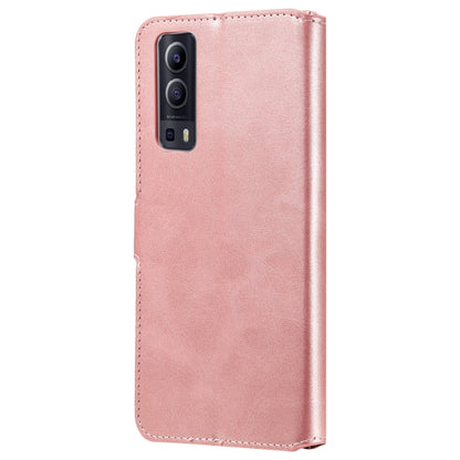 Classic Calf Texture PU + TPU Horizontal Flip Leather Case with Holder & Card Slots & Wallet For vivo Y72 5G(Rose Gold) - vivo Cases by buy2fix | Online Shopping UK | buy2fix