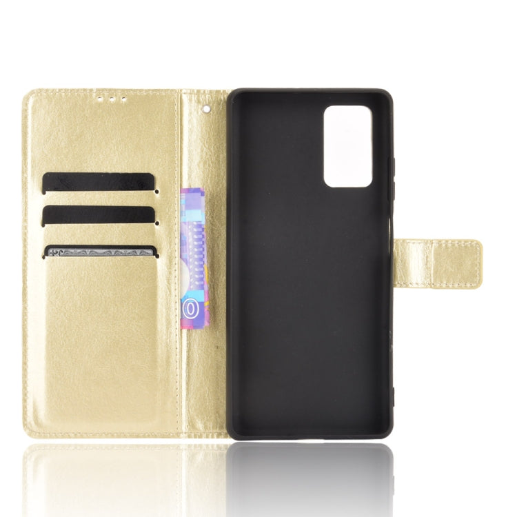 For Blackview A100 Crazy Horse Texture Horizontal Flip Leather Case with Holder & Card Slots & Lanyard(Gold) - More Brand by buy2fix | Online Shopping UK | buy2fix