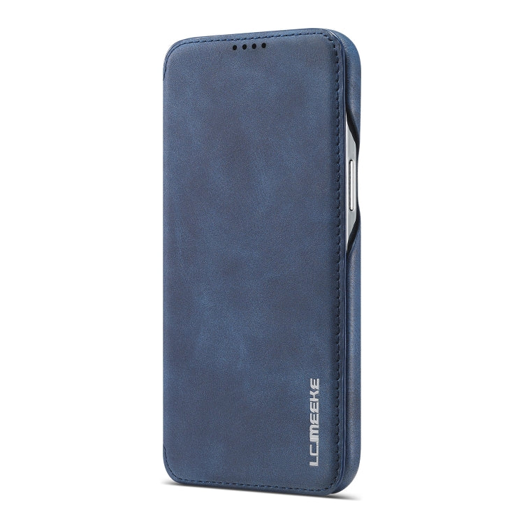 For iPhone 13 LC.IMEEKE Hon Ancient Series Horizontal Flip Leather Case with Holder & Card Slot(Blue) - iPhone 13 Cases by LC.IMEEKE | Online Shopping UK | buy2fix