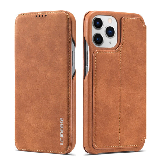 For iPhone 13 Pro LC.IMEEKE Hon Ancient Series Horizontal Flip Leather Case with Holder & Card Slot (Brown) - iPhone 13 Pro Cases by LC.IMEEKE | Online Shopping UK | buy2fix