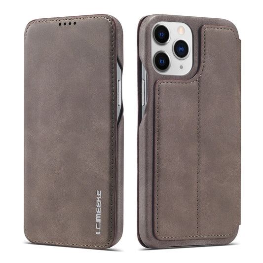 For iPhone 13 Pro Max LC.IMEEKE Hon Ancient Series Horizontal Flip Leather Case with Holder & Card Slot (Coffee) - iPhone 13 Pro Max Cases by LC.IMEEKE | Online Shopping UK | buy2fix