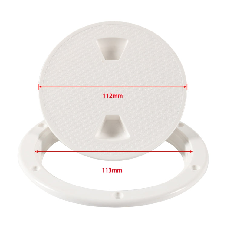 A5941 4 inch Boat / Yacht Round Deck Cover Hatch Case with Screws - Marine Accessories & Parts by buy2fix | Online Shopping UK | buy2fix