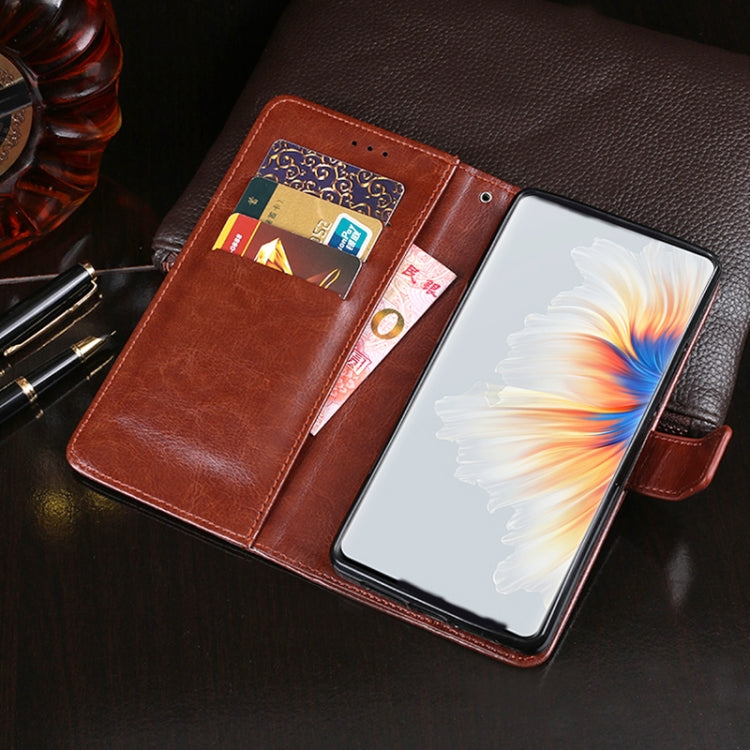 idewei Crazy Horse Texture Horizontal Flip Leather Case with Holder & Card Slots & Wallet For Xiaomi Mix 4(Blue) - Xiaomi Cases by idewei | Online Shopping UK | buy2fix