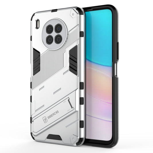 For Huawei nova 8i Foreign Version Punk Armor 2 in 1 PC + TPU Shockproof Case with Invisible Holder(White) - Huawei Cases by buy2fix | Online Shopping UK | buy2fix