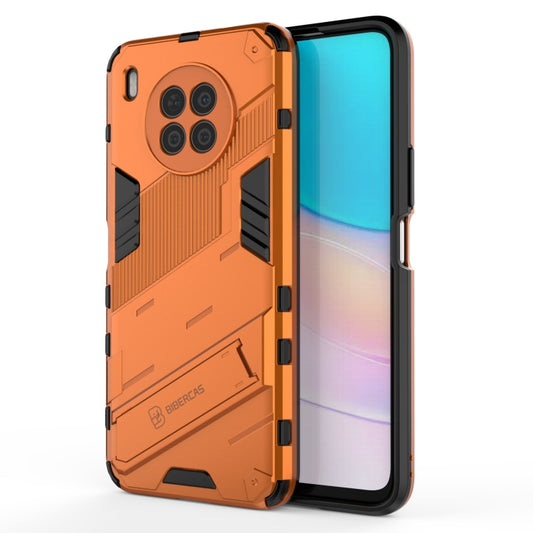 For Huawei nova 8i Foreign Version Punk Armor 2 in 1 PC + TPU Shockproof Case with Invisible Holder(Orange) - Huawei Cases by buy2fix | Online Shopping UK | buy2fix