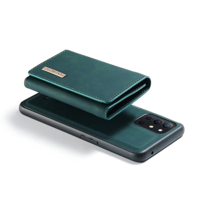 DG.MING M1 Series 3-Fold Multi Card Wallet  Back Cover Shockproof Case with Holder Function For OnePlus 9R(Green) - OnePlus Cases by DG.MING | Online Shopping UK | buy2fix