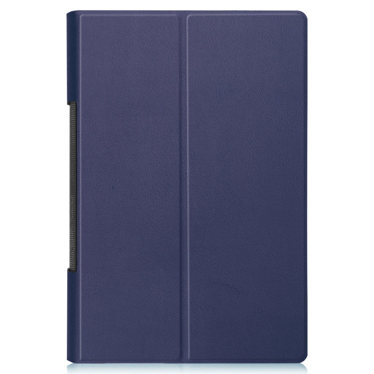 For Lenovo Yoga Tab 11 / YT-J706X Custer Texture Horizontal Flip PU Leather Case with Holder & Sleep / Wake-up Function(Dark Blue) - Lenovo by buy2fix | Online Shopping UK | buy2fix