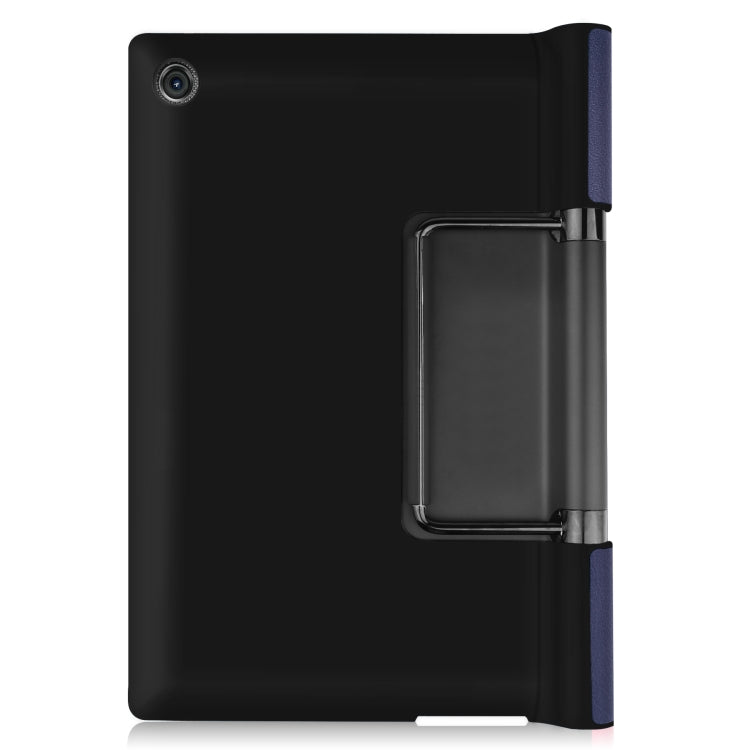 For Lenovo Yoga Tab 11 / YT-J706X Custer Texture Horizontal Flip PU Leather Case with Holder & Sleep / Wake-up Function(Dark Blue) - Lenovo by buy2fix | Online Shopping UK | buy2fix