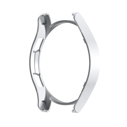 For Samsung Galaxy Watch4 44mm Half Coverage Hollowed PC Protective Case(Silver) - Watch Cases by buy2fix | Online Shopping UK | buy2fix