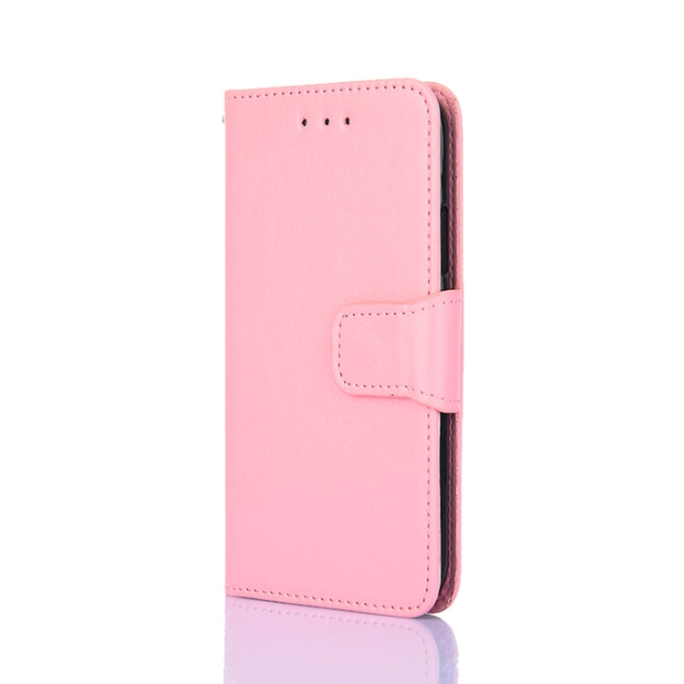 For iPhone 13 Crystal Texture Horizontal Flip Leather Case with Holder & Card Slots & Wallet(Pink) - iPhone 13 Cases by buy2fix | Online Shopping UK | buy2fix