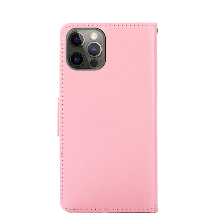 For iPhone 13 Pro Crystal Texture Horizontal Flip Leather Case with Holder & Card Slots & Wallet (Pink) - iPhone 13 Pro Cases by buy2fix | Online Shopping UK | buy2fix