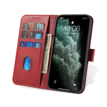 For iPhone 13 Calf Texture Buckle Horizontal Flip Leather Case with Holder & Card Slots & Wallet(Red) - iPhone 13 Cases by buy2fix | Online Shopping UK | buy2fix