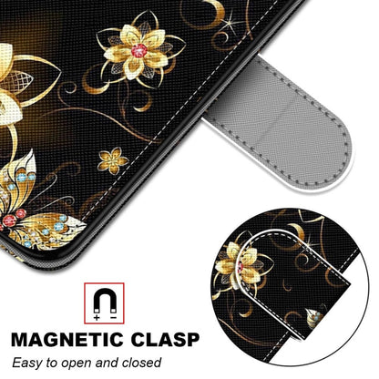 For Xiaomi Redmi 10 Coloured Drawing Cross Texture Horizontal Flip PU Leather Case with Holder & Card Slots & Wallet & Lanyard(Gold Diamond Butterfly) - Xiaomi Cases by buy2fix | Online Shopping UK | buy2fix