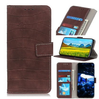 For Galaxy A51 Crocodile Texture Horizontal Flip Leather Case with Holder & Card Slots & Wallet(Brown) - Huawei Cases by buy2fix | Online Shopping UK | buy2fix