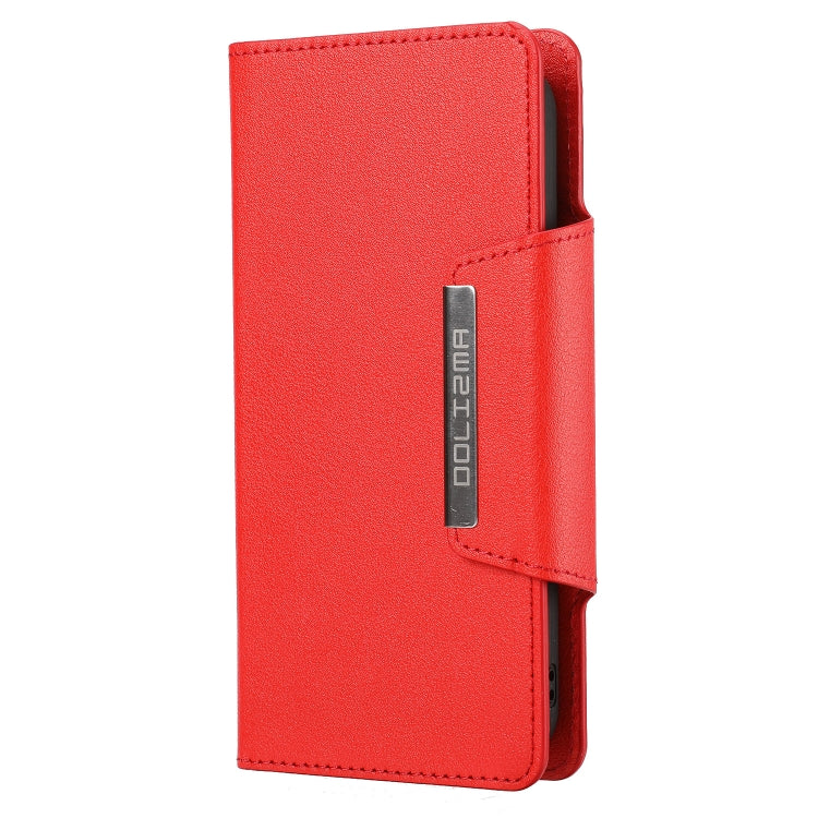 For iPhone 13 Ultra-thin Separable Magnetic Horizontal Flip Leather Case with Card Slot & Wallet(Red) - iPhone 13 Cases by buy2fix | Online Shopping UK | buy2fix