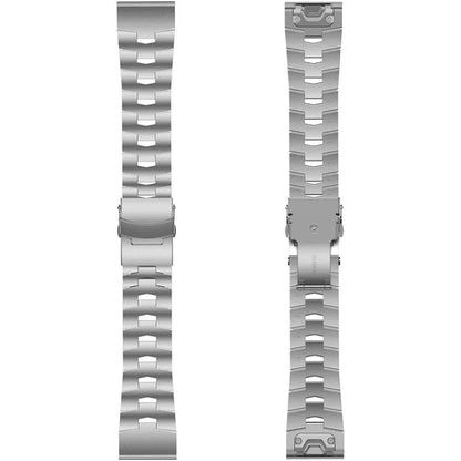 For Garmin Fenix 6 22mm Titanium Alloy Quick Release Watch Band(Silver) - Watch Bands by buy2fix | Online Shopping UK | buy2fix