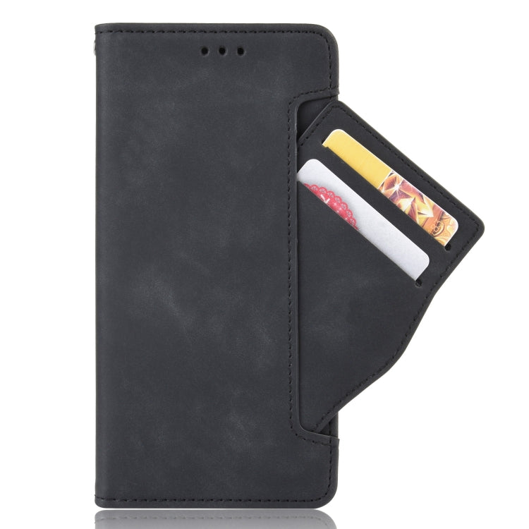 For Motorola Edge 20 Skin Feel Calf Pattern Horizontal Flip Leather Case with Holder & Card Slots & Photo Frame(Black) - Motorola Cases by buy2fix | Online Shopping UK | buy2fix