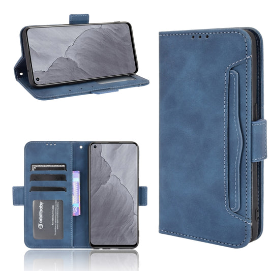 For OPPO Realme GT Master Skin Feel Calf Pattern Horizontal Flip Leather Case with Holder & Card Slots & Photo Frame(Blue) - Realme Cases by buy2fix | Online Shopping UK | buy2fix