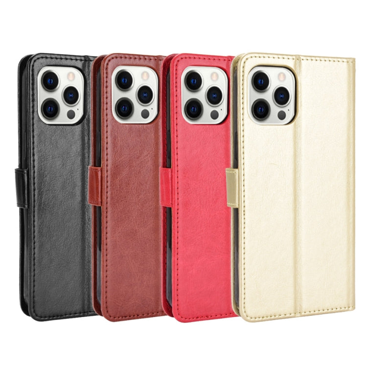 For iPhone 13 Pro Max Crazy Horse Texture Horizontal Flip Leather Case with Holder & Card Slots & Lanyard (Red) - iPhone 13 Pro Max Cases by buy2fix | Online Shopping UK | buy2fix