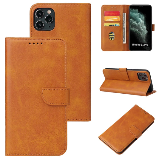 Calf Texture Buckle Horizontal Flip Leather Case with Holder & Card Slots & Wallet For iPhone 11(Khaki) - iPhone 11 Cases by buy2fix | Online Shopping UK | buy2fix