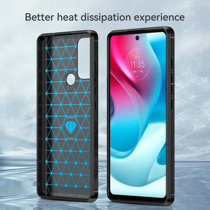 For Motorola Moto G60S Brushed Texture Carbon Fiber TPU Case(Black) - Motorola Cases by buy2fix | Online Shopping UK | buy2fix