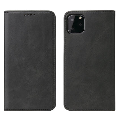 For iPhone 11 Pro Calf Texture Magnetic Horizontal Flip Leather Case with Holder & Card Slots & Wallet (Black) - iPhone 11 Pro Cases by buy2fix | Online Shopping UK | buy2fix