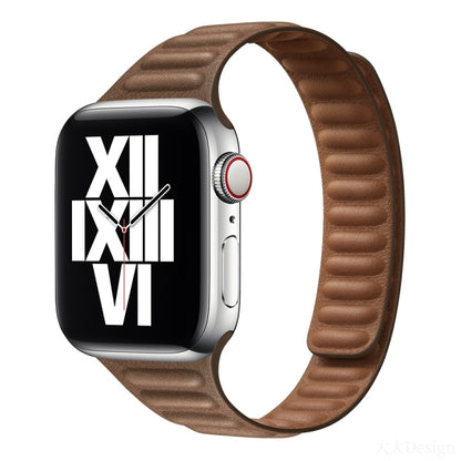 Slimming Loop Magnetic Watch Band For Apple Watch Series 9&8&7 41mm / SE 3&SE 2&6&SE&5&4 40mm / 3&2&1 38mm(Brown) - Watch Bands by buy2fix | Online Shopping UK | buy2fix