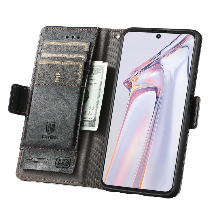 For Blackview A100 CaseNeo Business Splicing Dual Magnetic Buckle Horizontal Flip PU Leather Case with Holder & Card Slots & Wallet(Black) - More Brand by buy2fix | Online Shopping UK | buy2fix